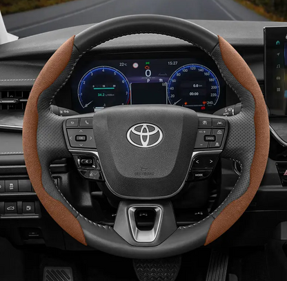 Capa de Volante em suede Universal e Antiderrapante Turbo Volt™ | Promoção limitada até hoje 23:59