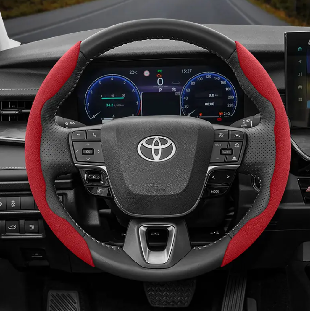 Capa de Volante em suede Universal e Antiderrapante Turbo Volt™ | Promoção limitada até hoje 23:59