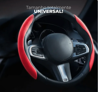 Capa de Volante em suede Universal e Antiderrapante Turbo Volt™ | Promoção limitada até hoje 23:59