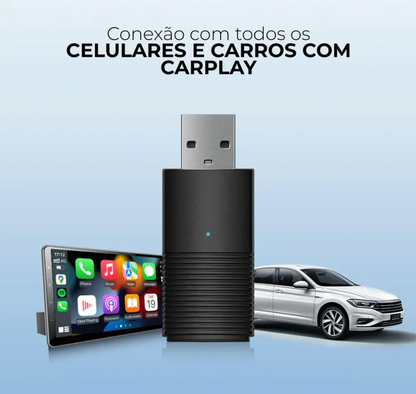 Adaptador Sem Fio Carplay/Android Auto para Multimídia - DriveTurbo Tech™