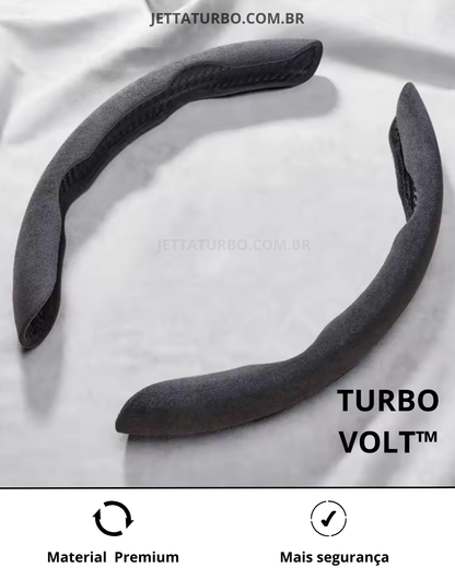 Capa de Volante em suede Universal e Antiderrapante Turbo Volt™ | Promoção limitada até hoje 23:59